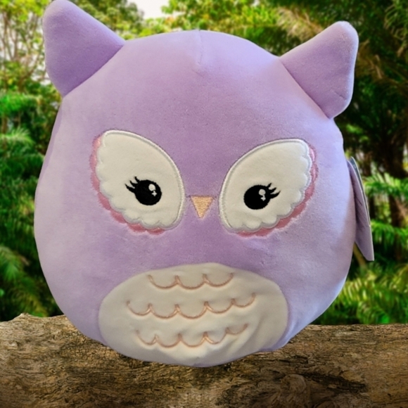 SQUISHMALLOW 8" Miranda Owl 🦉 Purple New with tags - Picture 1 of 6